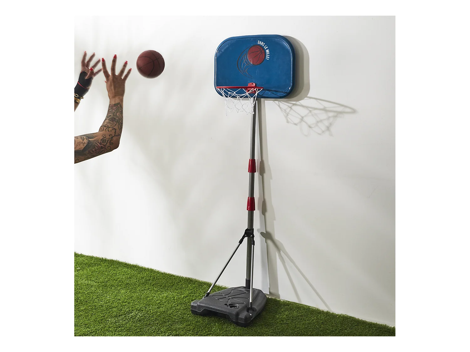 Jeu De Basketball Noir, Rouge, Blanc