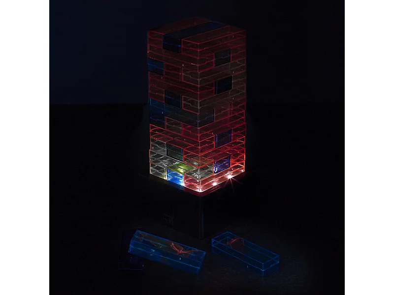 Jeu De La Tour Infernale Led Orange, Noir, Bleu, Rouge