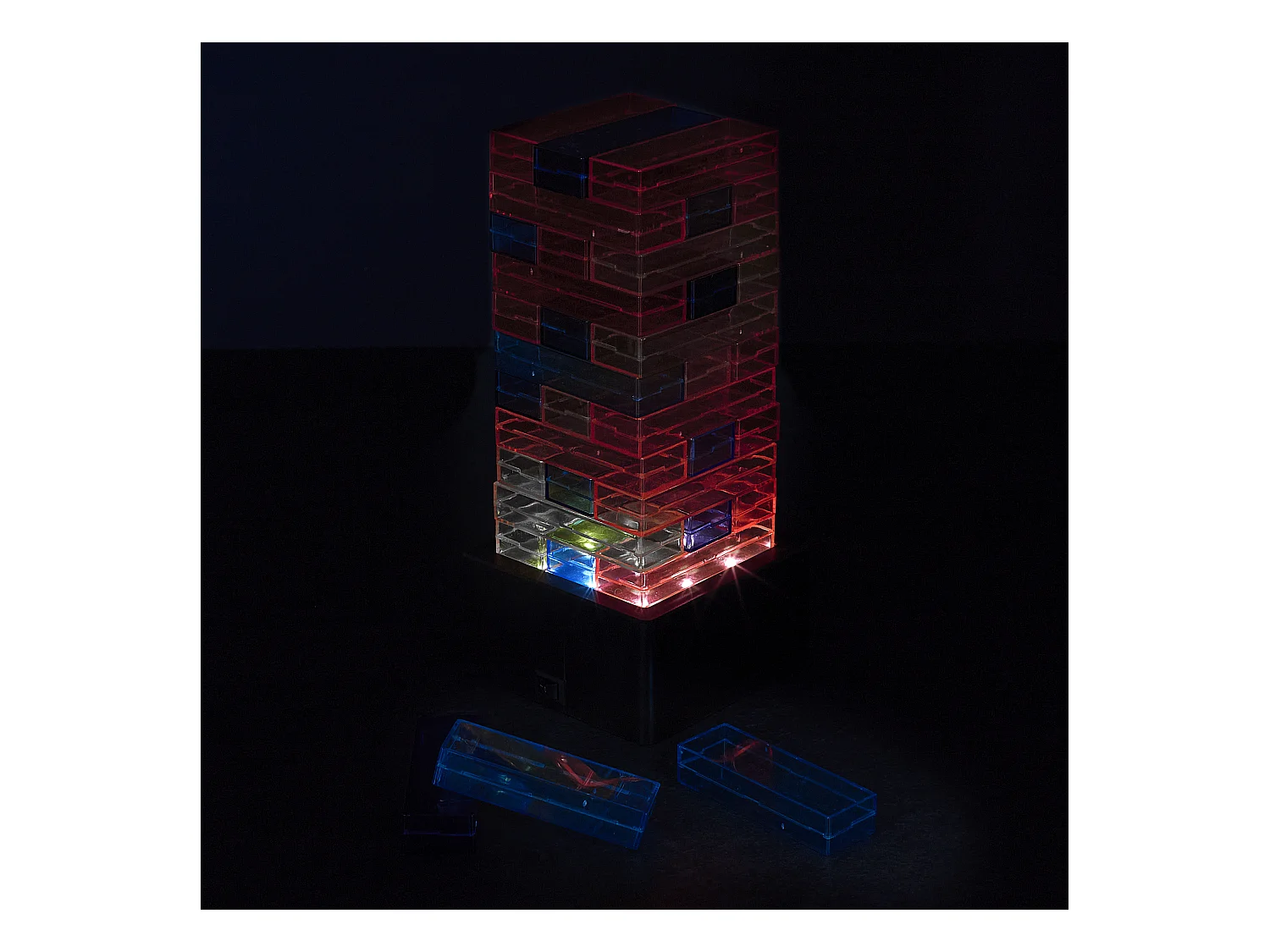 Jeu De La Tour Infernale Led Orange, Noir, Bleu, Rouge