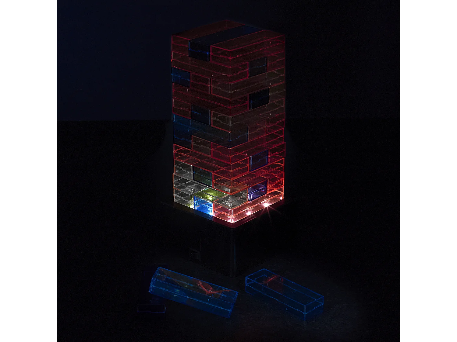 Jeu De La Tour Infernale Led Orange, Noir, Bleu, Rouge