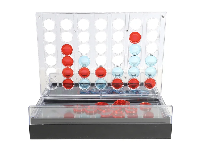 Jeu Du 4 A La Suite Transparent Led Rouge, Bleu, Transparent, Noir