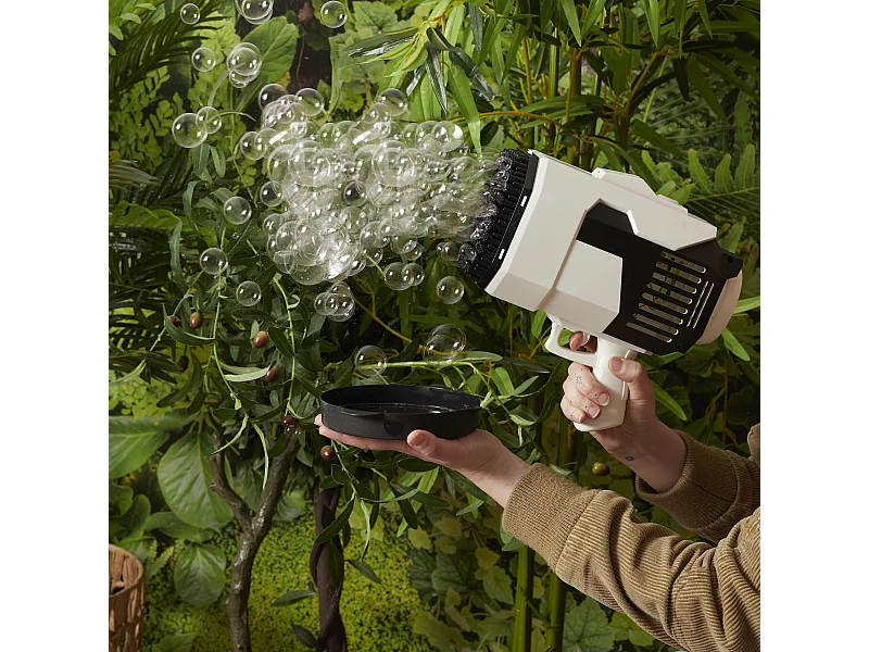 Pistolet A Bulles 132 Trous Blanc, Noir