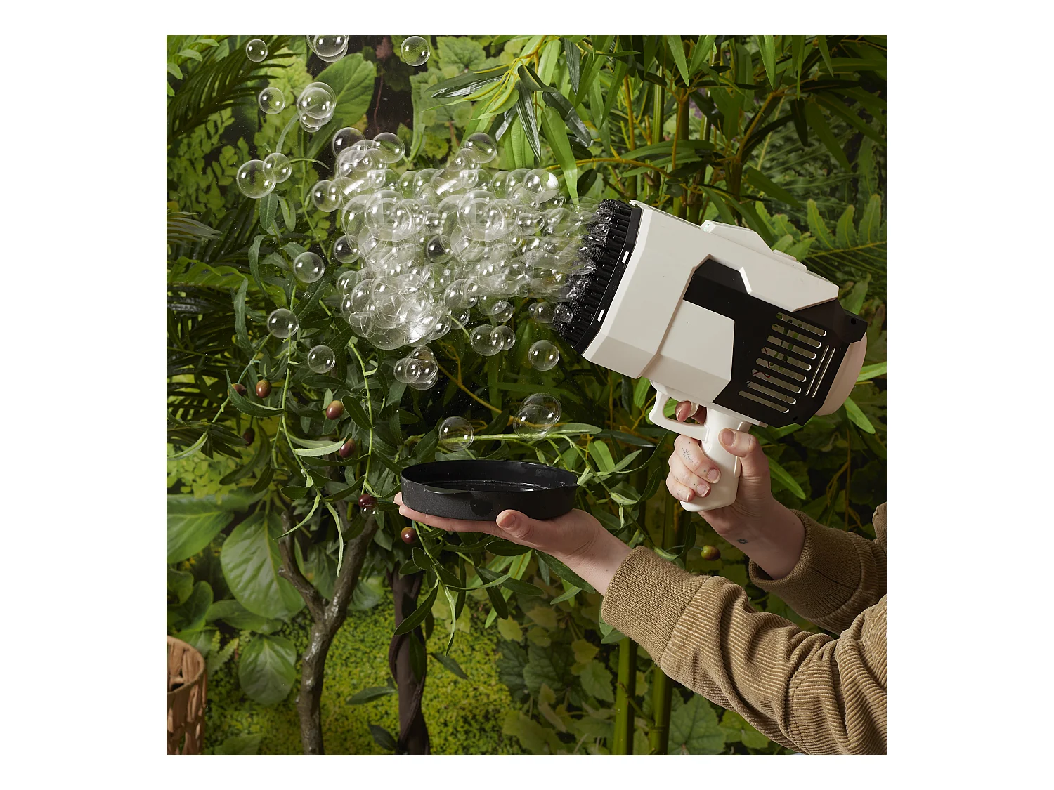 Pistolet A Bulles 132 Trous Blanc, Noir