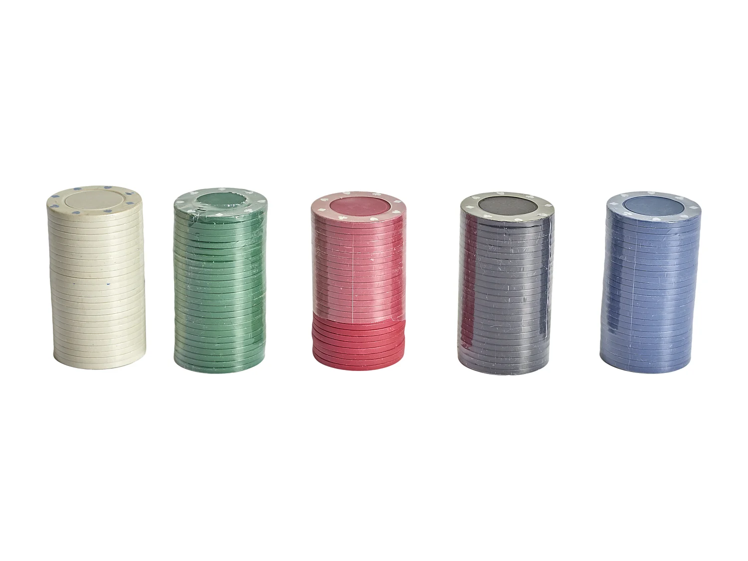 Boite De 100 Jetons De Poker Bleu, Rouge, Vert, Jaune