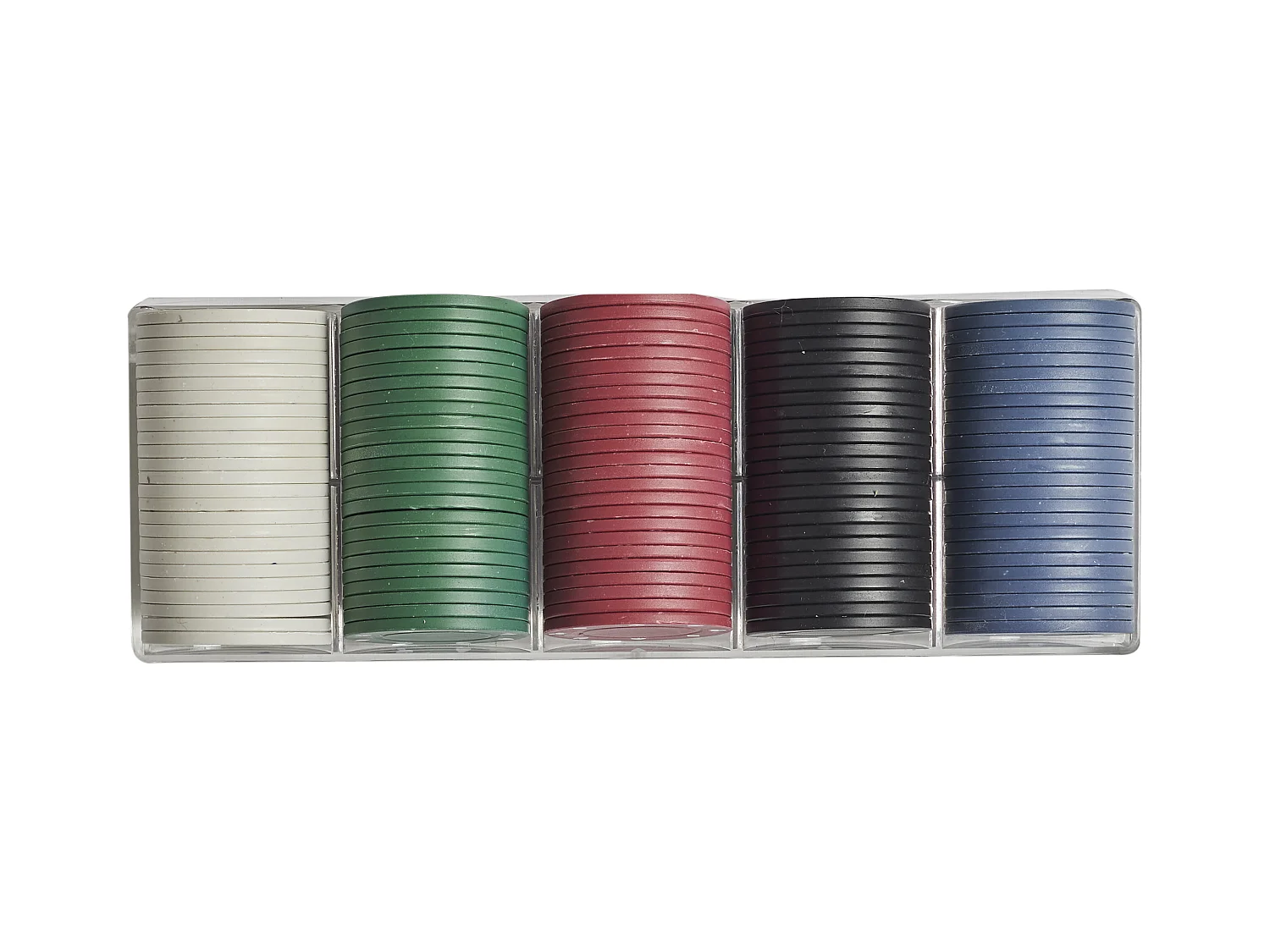 Boite De 100 Jetons De Poker Bleu, Rouge, Vert, Jaune