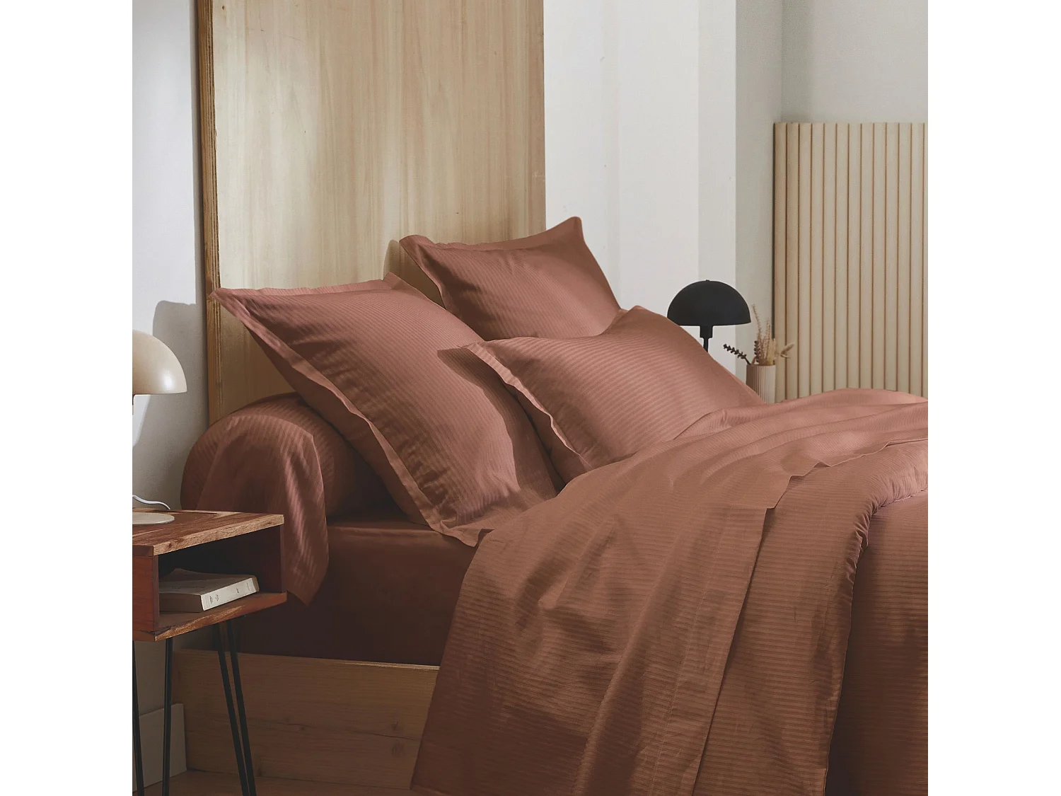 Taie d'oreiller Grand Hôtel cuir 65x65 Tradilinge