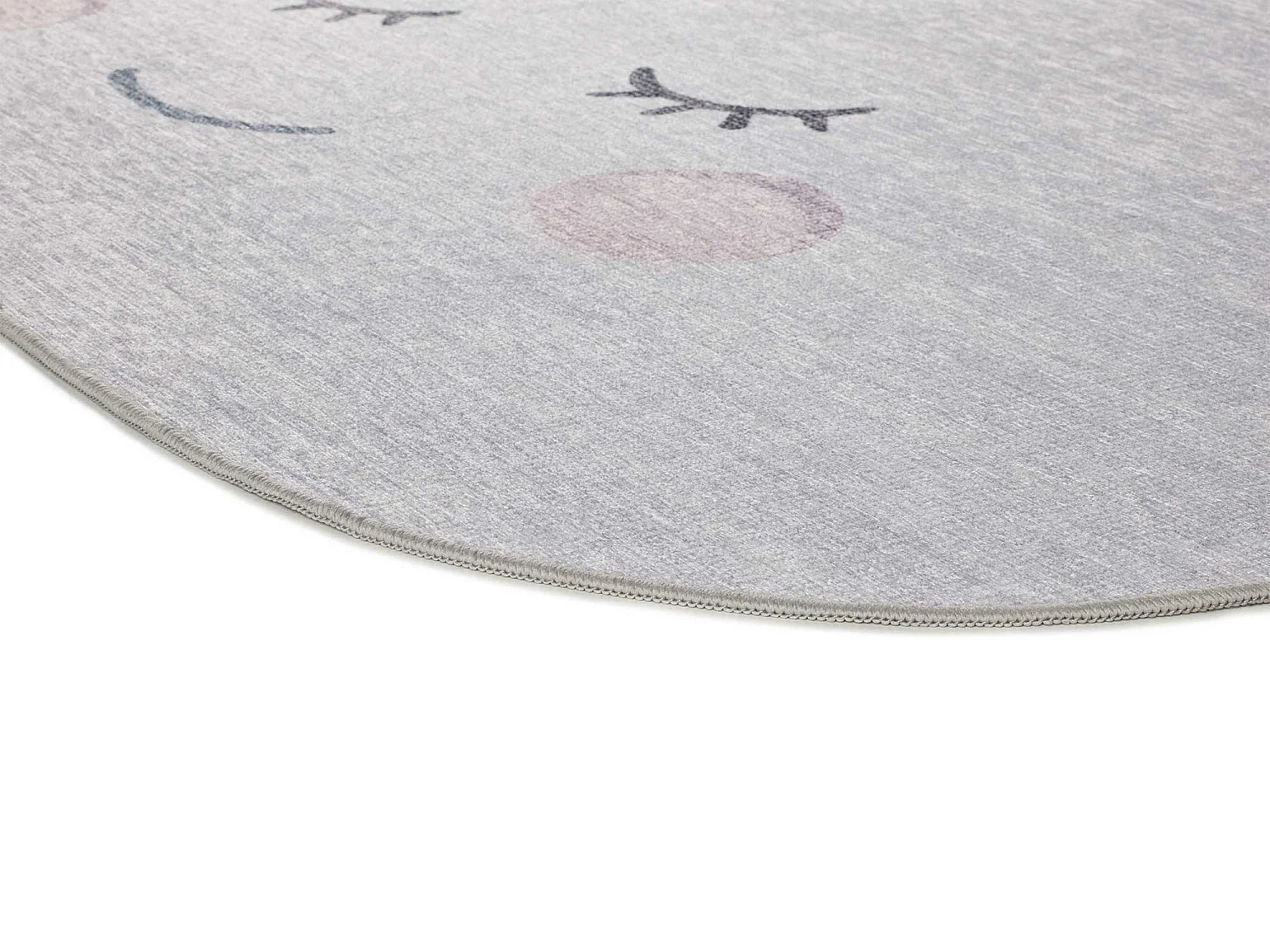 Kindertapijt - wilk - zilverkleurig - 80x120 cm - CANDY