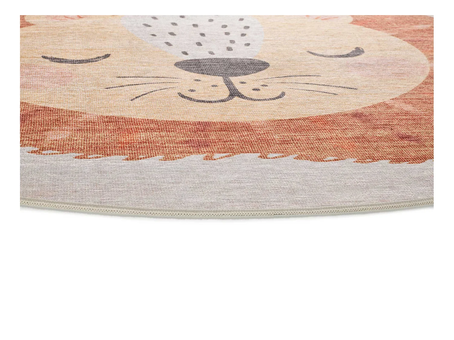 Alfombra interior redonda - enfant lion - caldera - diam.120 cm - CANDY