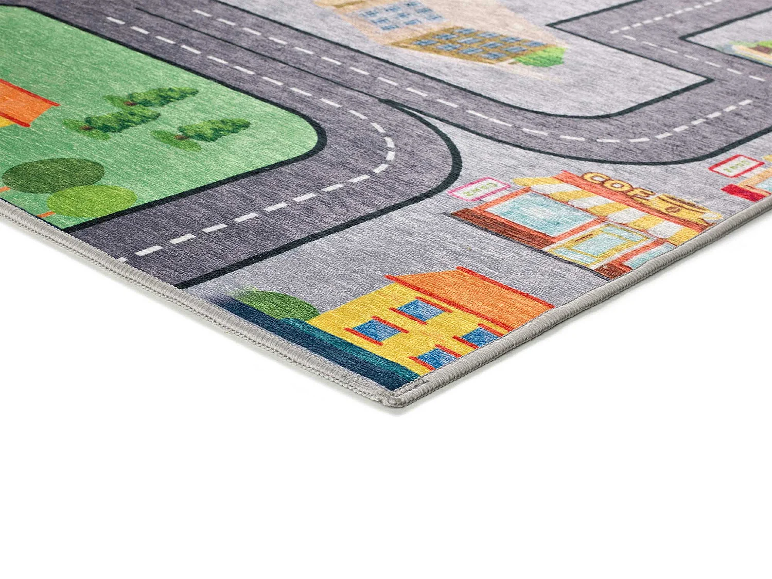 Kindertapijt - auto's en wegen - veelkleurig - 120x170 cm - CANDY