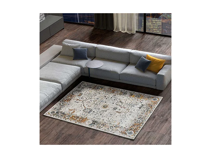 Tapis intérieur - vintage - multicolore - 134 x 200 cm - SPRINGS