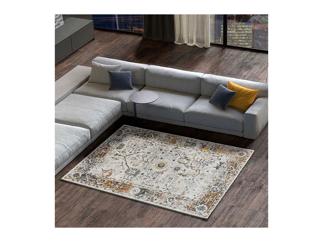 Tapis intérieur - vintage - multicolore - 134 x 200 cm - SPRINGS