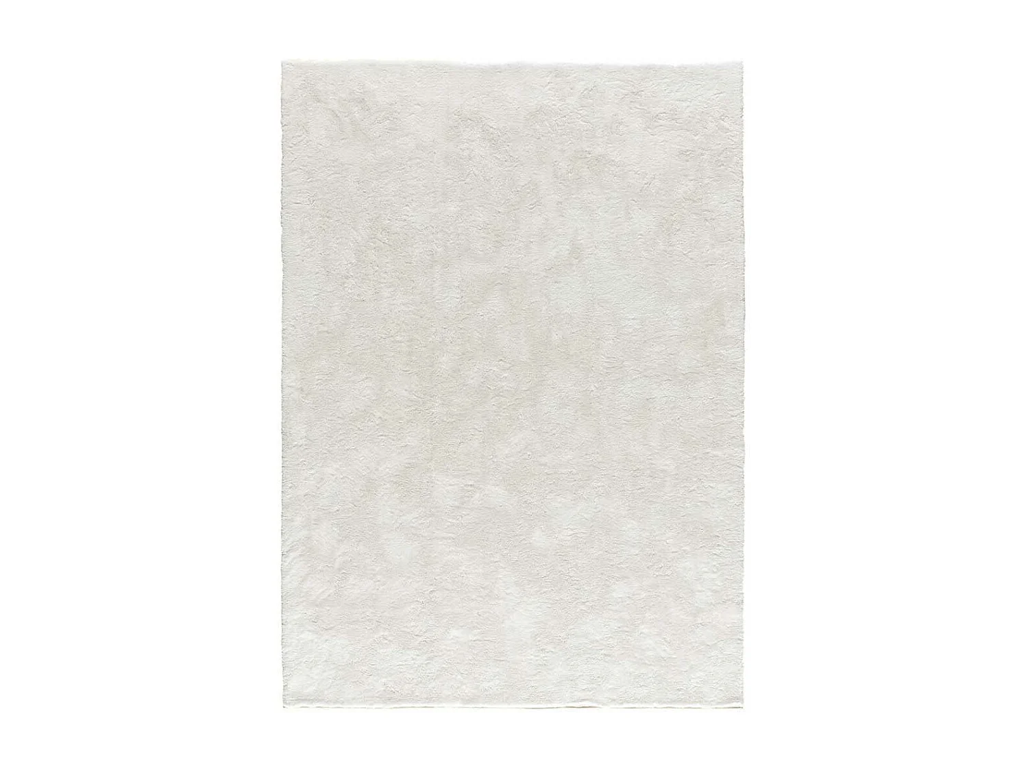 Tapis intérieur - shaggy uni - blanc - 80 x 150 cm - ROMA