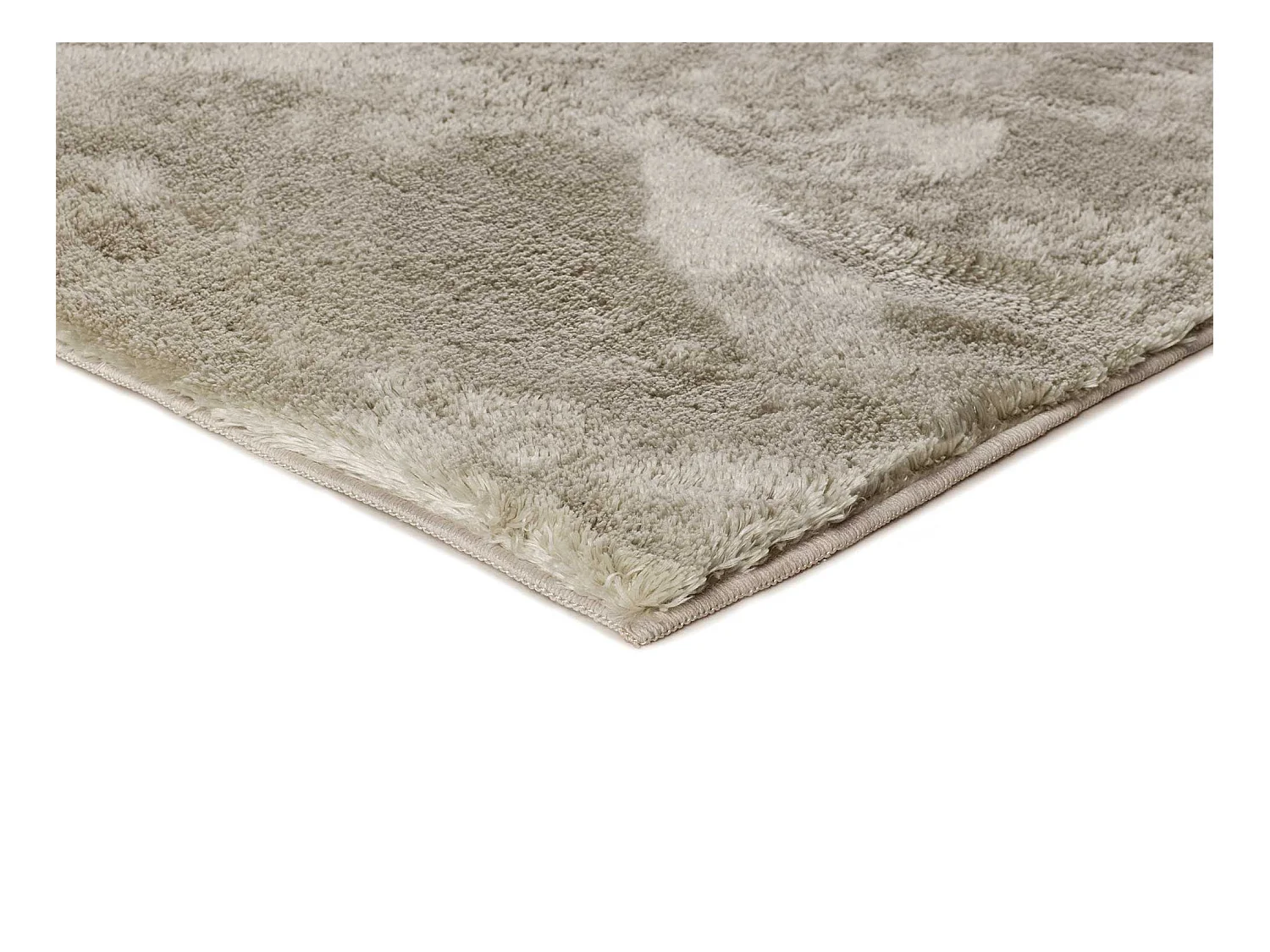 Tapis intérieur - shaggy uni - pierre - 160 x 230 cm - ROMA