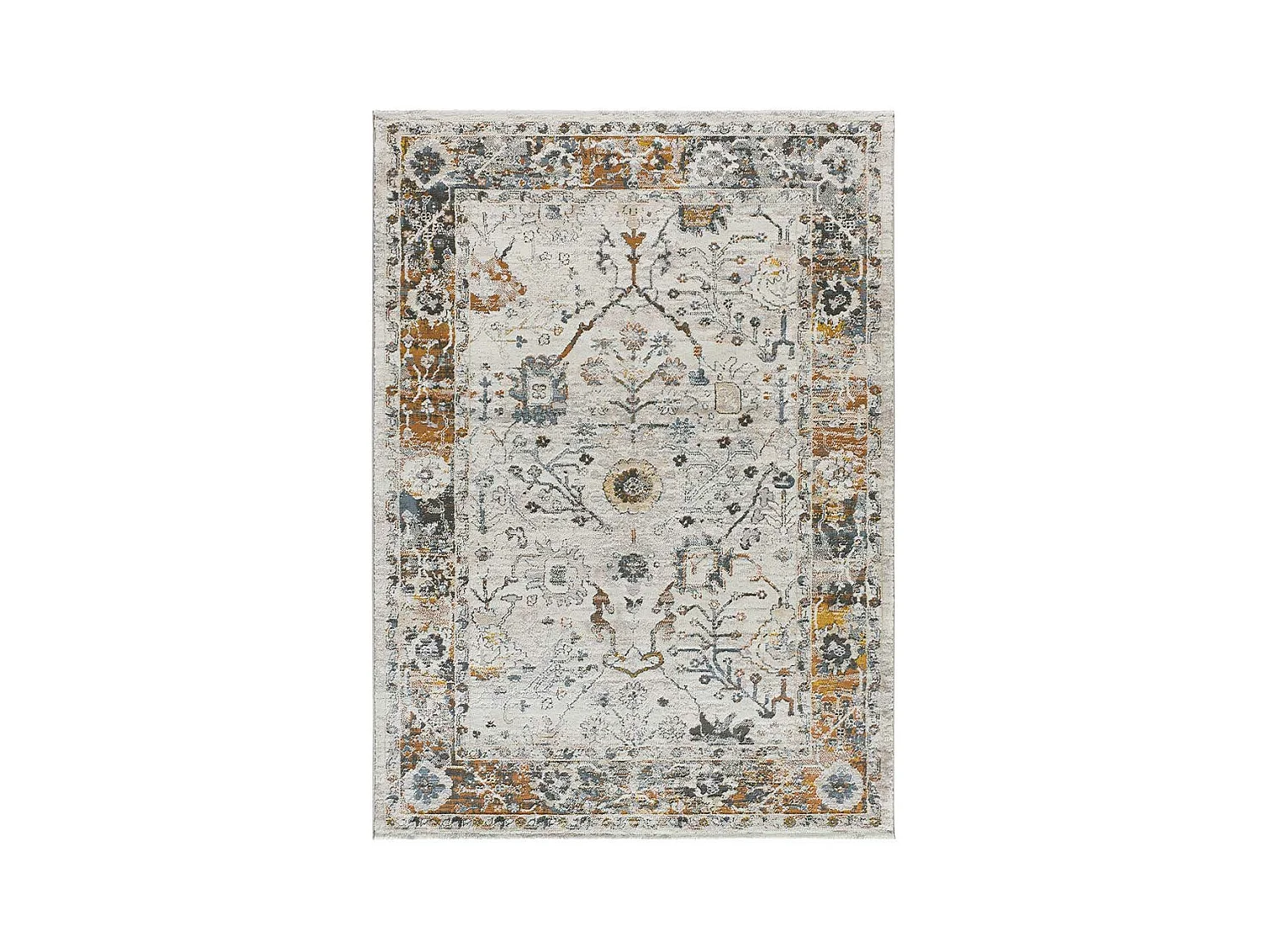 Laagpolig tapijt - vintage - veelkleurig - 115x170 cm - SPRINGS