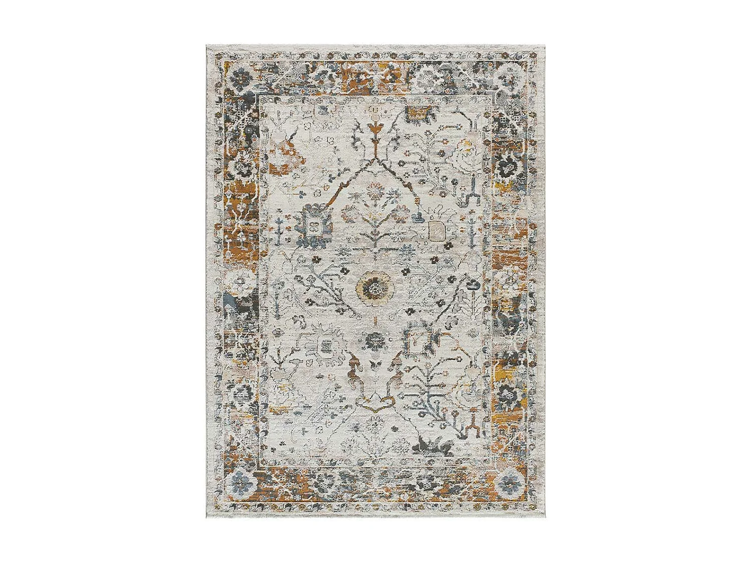 Laagpolig tapijt - vintage - veelkleurig - 115x170 cm - SPRINGS