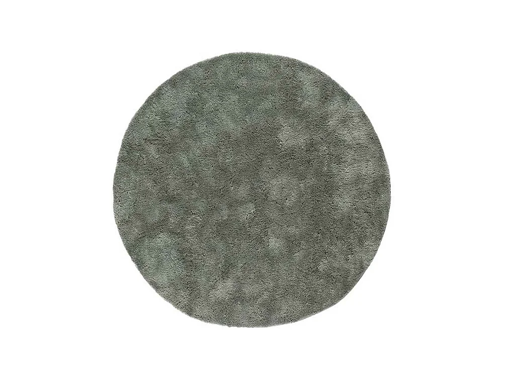 Alfombra interior redonda - shaggy uni - antracita - diam.120 cm - ROMA