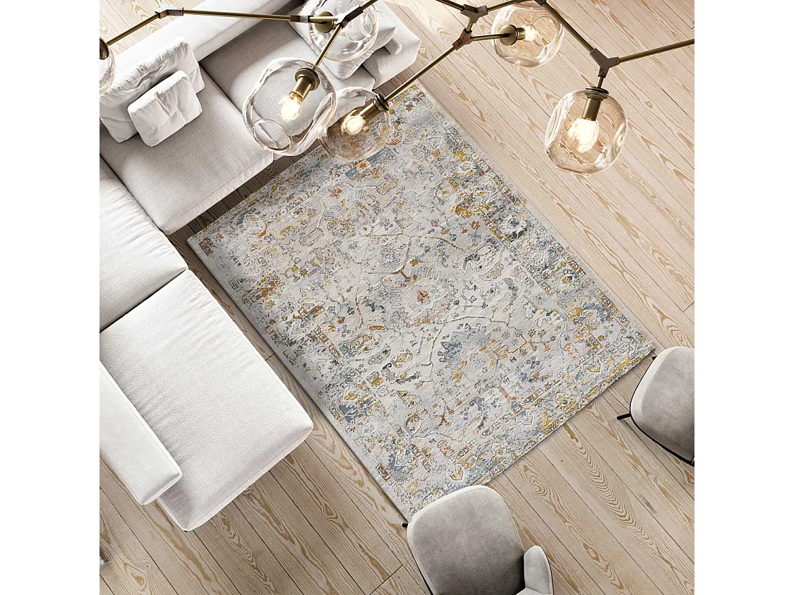 Tapis intérieur - vintage - multicolore - 134 x 200 cm - SPRINGS