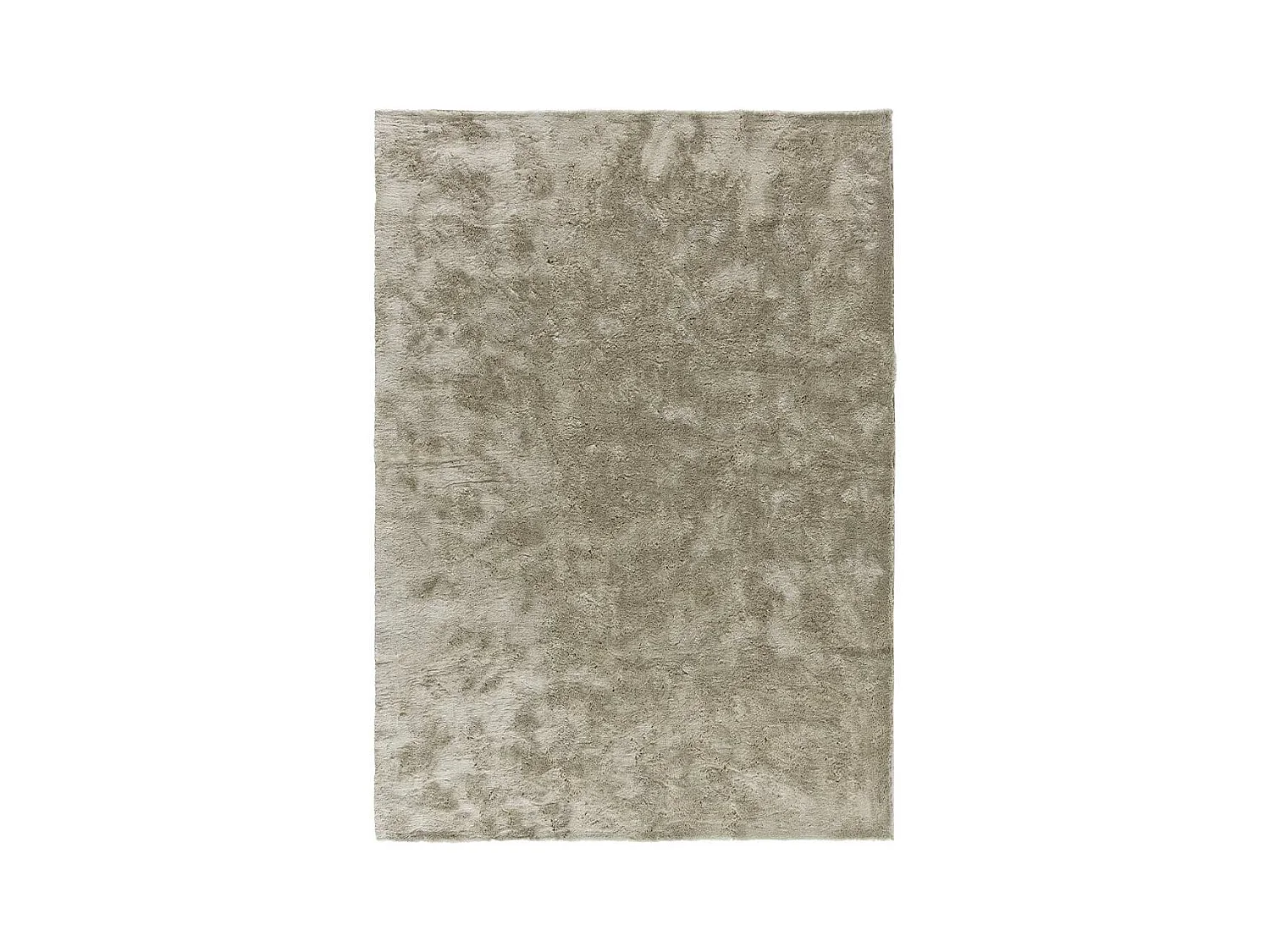 Hochflorteppich - einfarbig shaggy - stein - 140x200 cm - ROMA