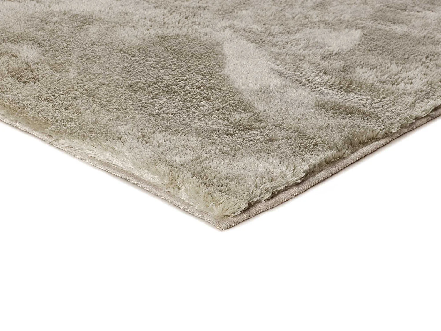 Tapis intérieur - shaggy uni - pierre - 140 x 200 cm - ROMA