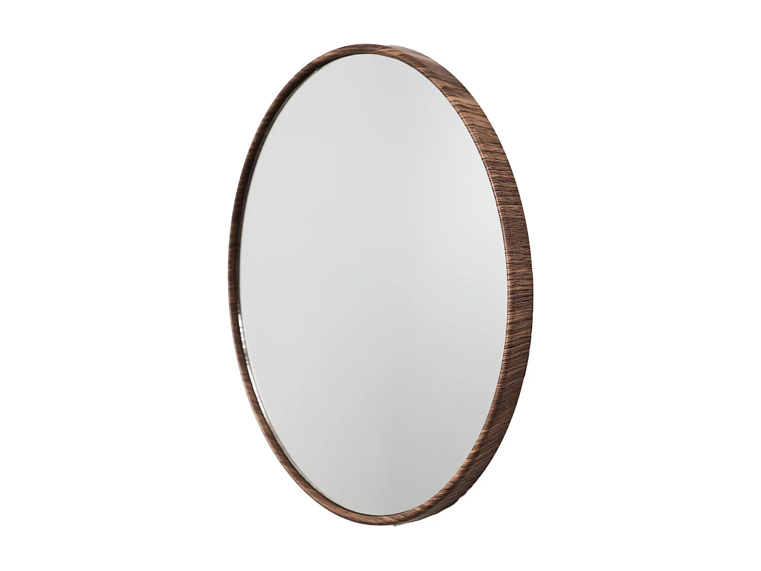Lot de 3 Miroirs Déco "Toronto" 26cm Marron