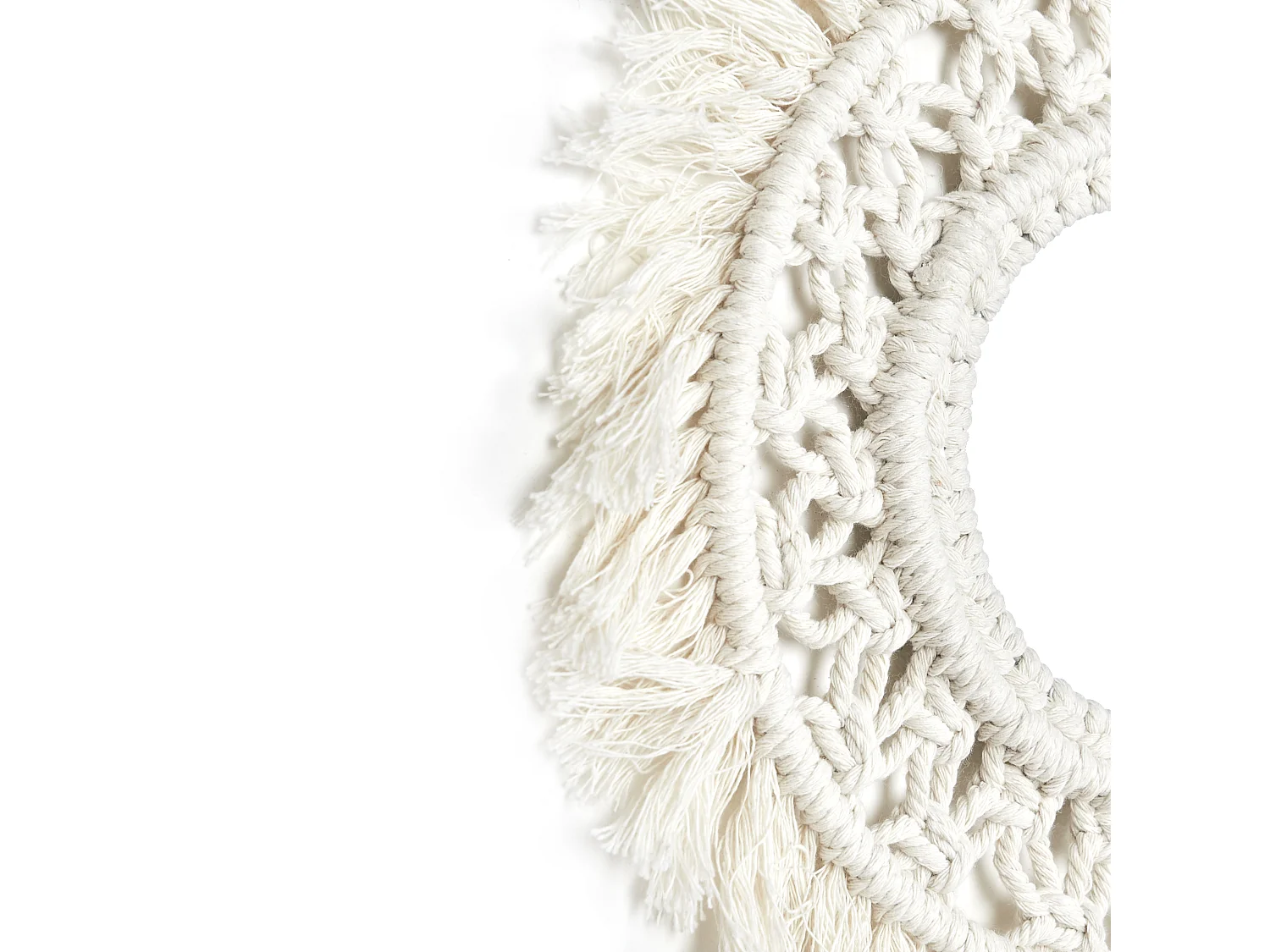 Miroir X3 Boho H28cm Beige