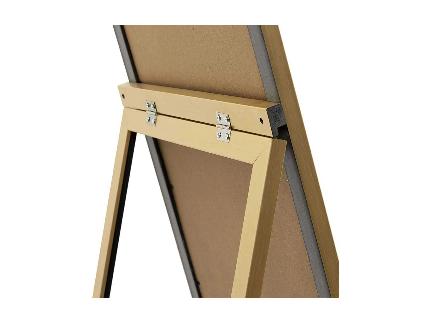 Miroir Sur Pied Dore 124cm Or