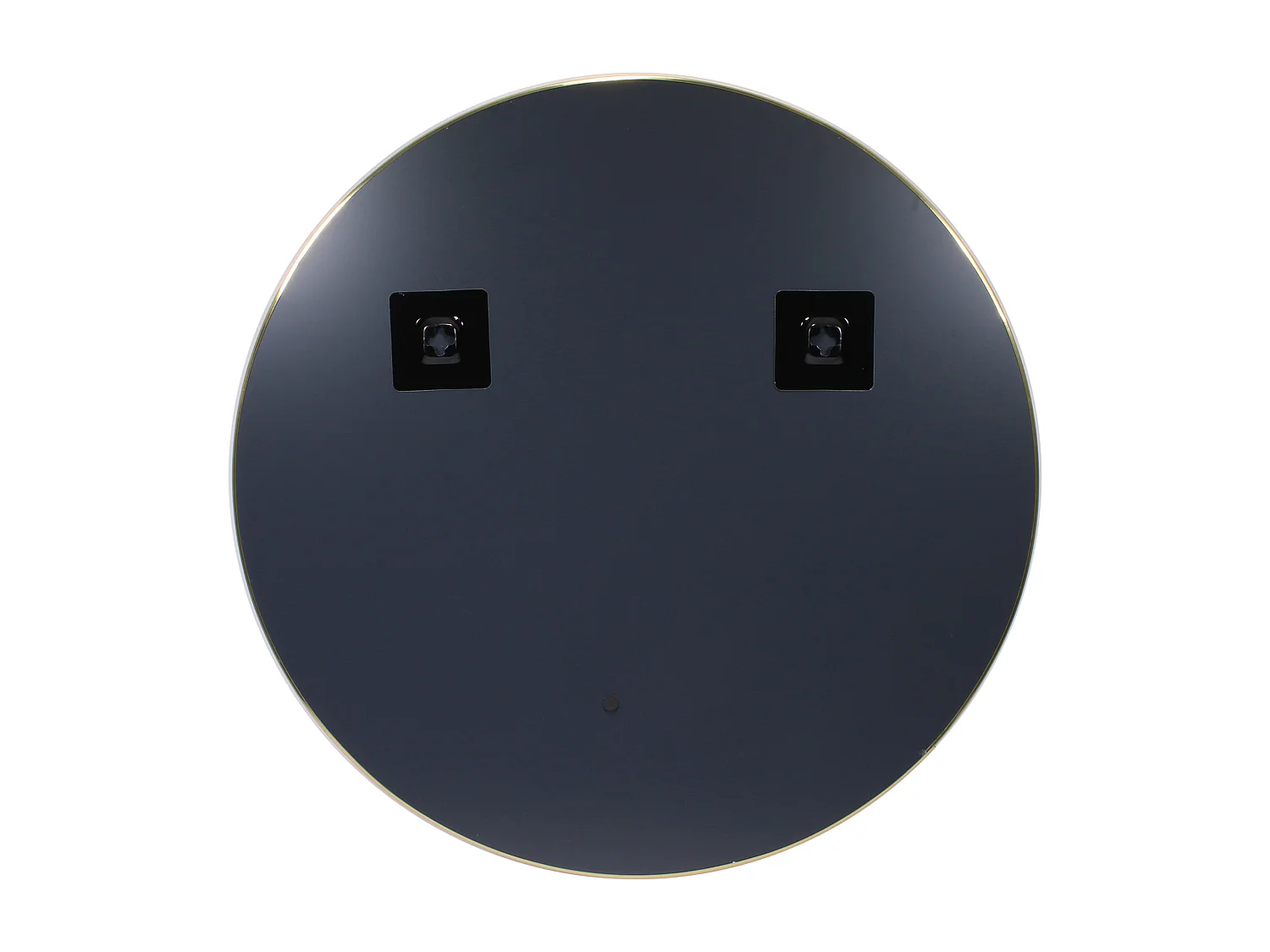 Miroir Extra Plat Rond 55cm M6 Dore Or