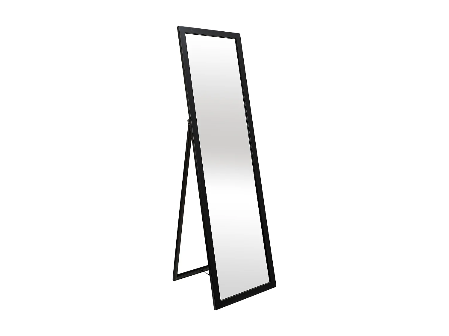 Miroir Sur Pied Noir 124cm Noir