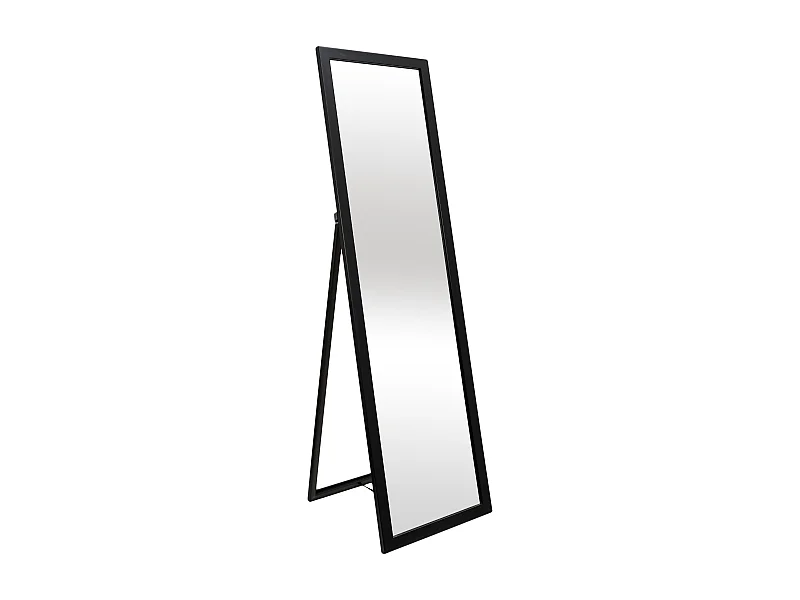 Miroir Sur Pied Noir 124cm Noir