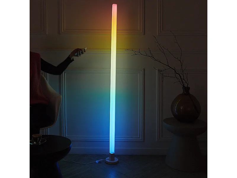 Tube Led 151cm Avec Telecommande A Monter Multicolore