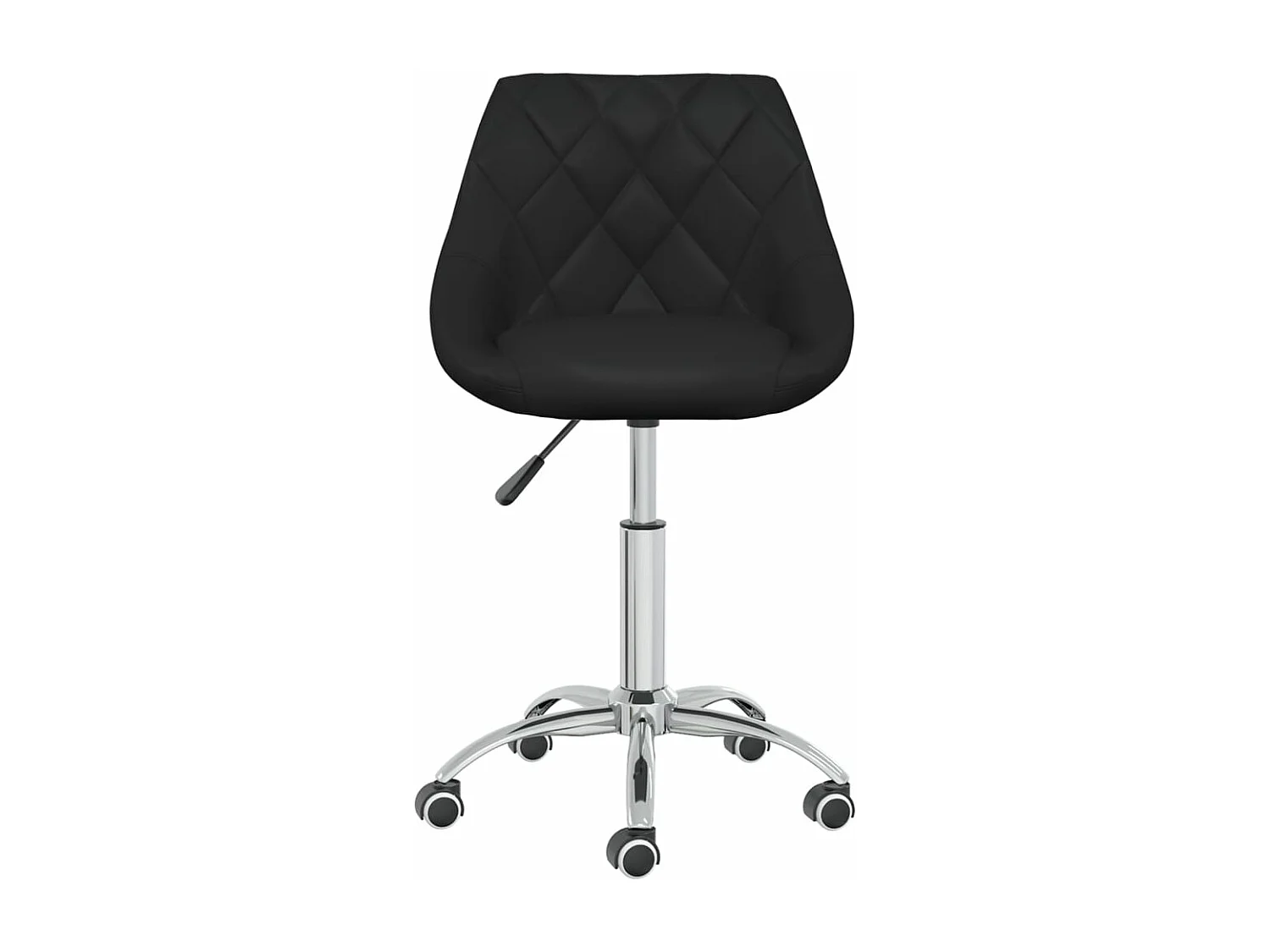 Chaises pivotantes de salle à manger 4 pcs Noir Similicuir 11