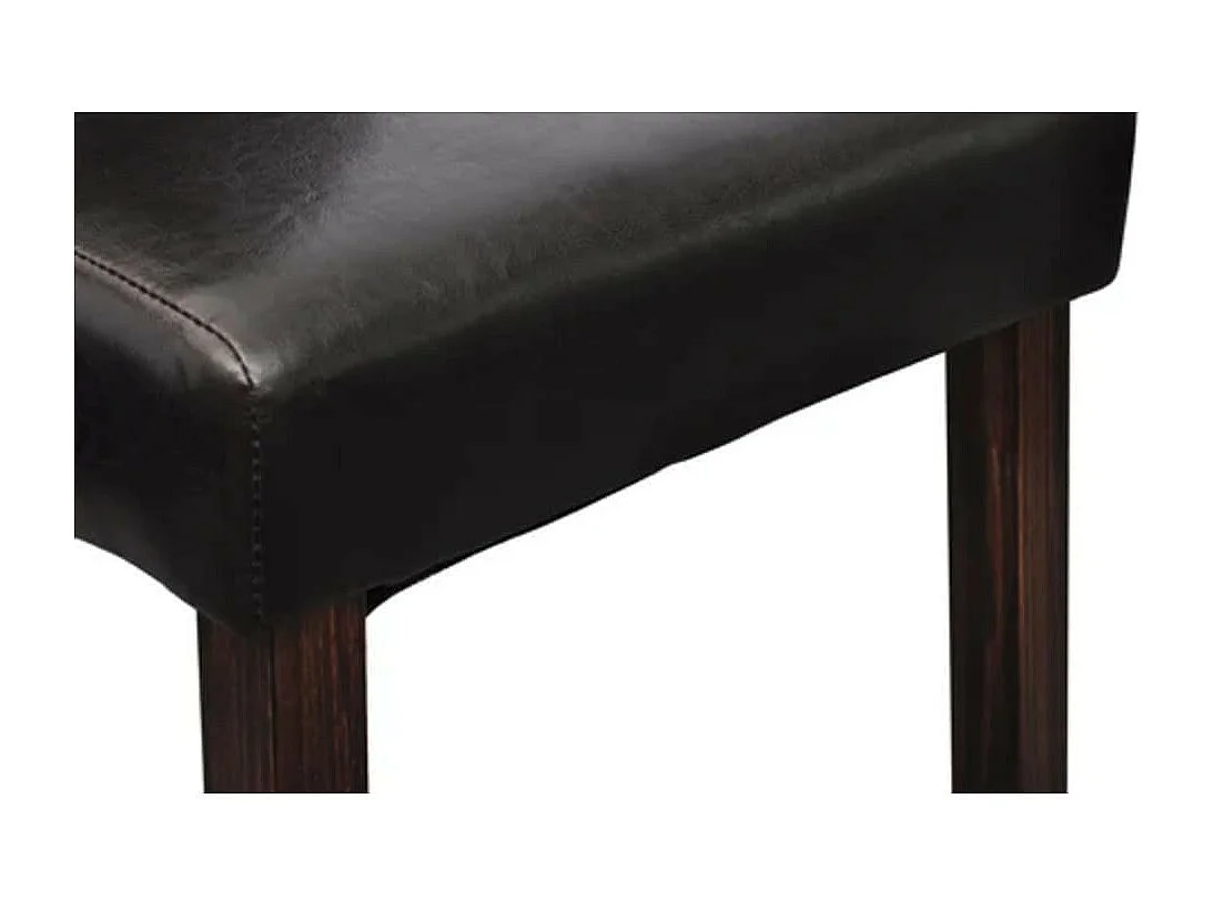 Chaises de salle à manger 6 pcs Marron Similicuir 7