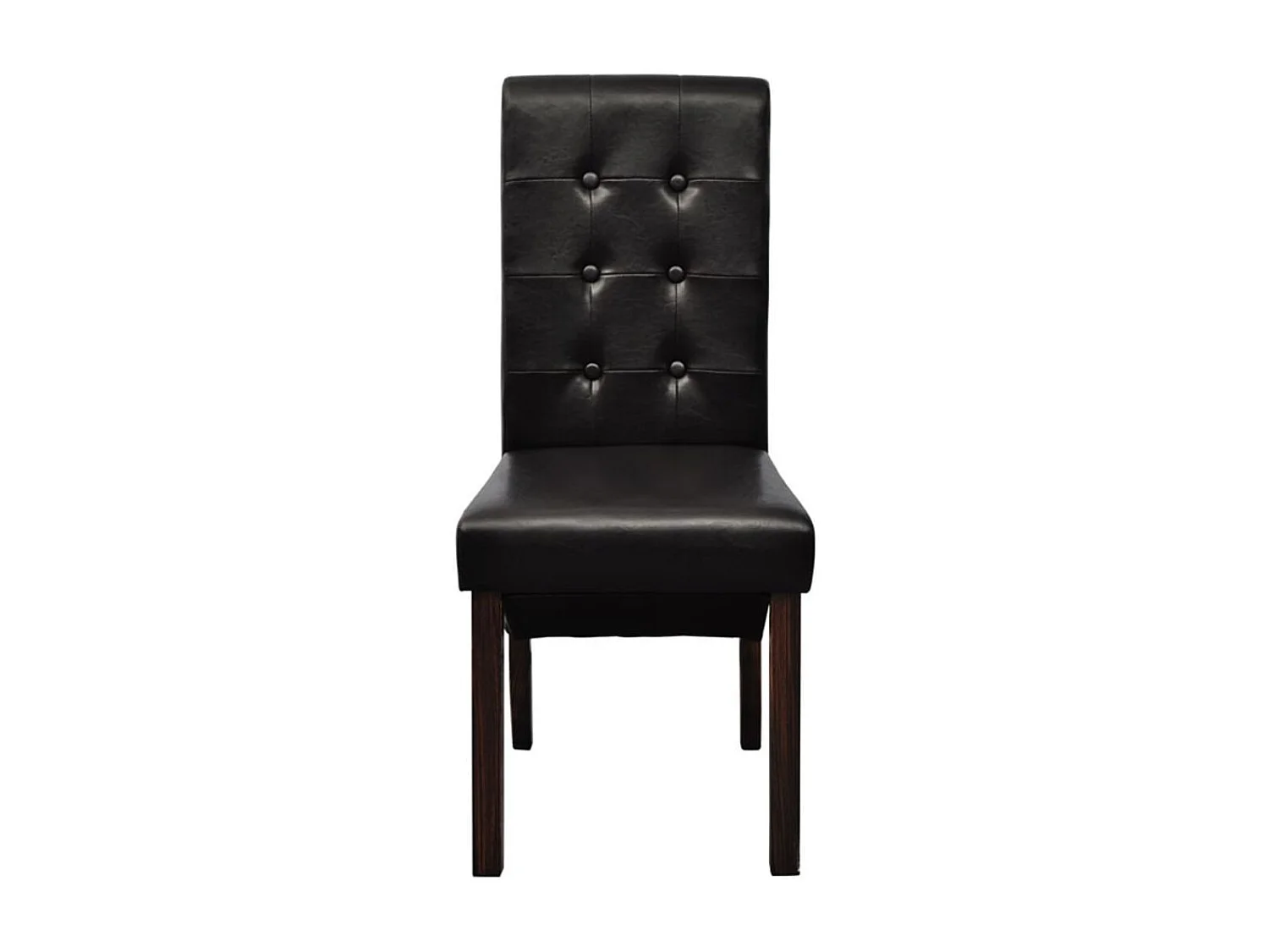 Chaises de salle à manger 6 pcs Marron Similicuir 7