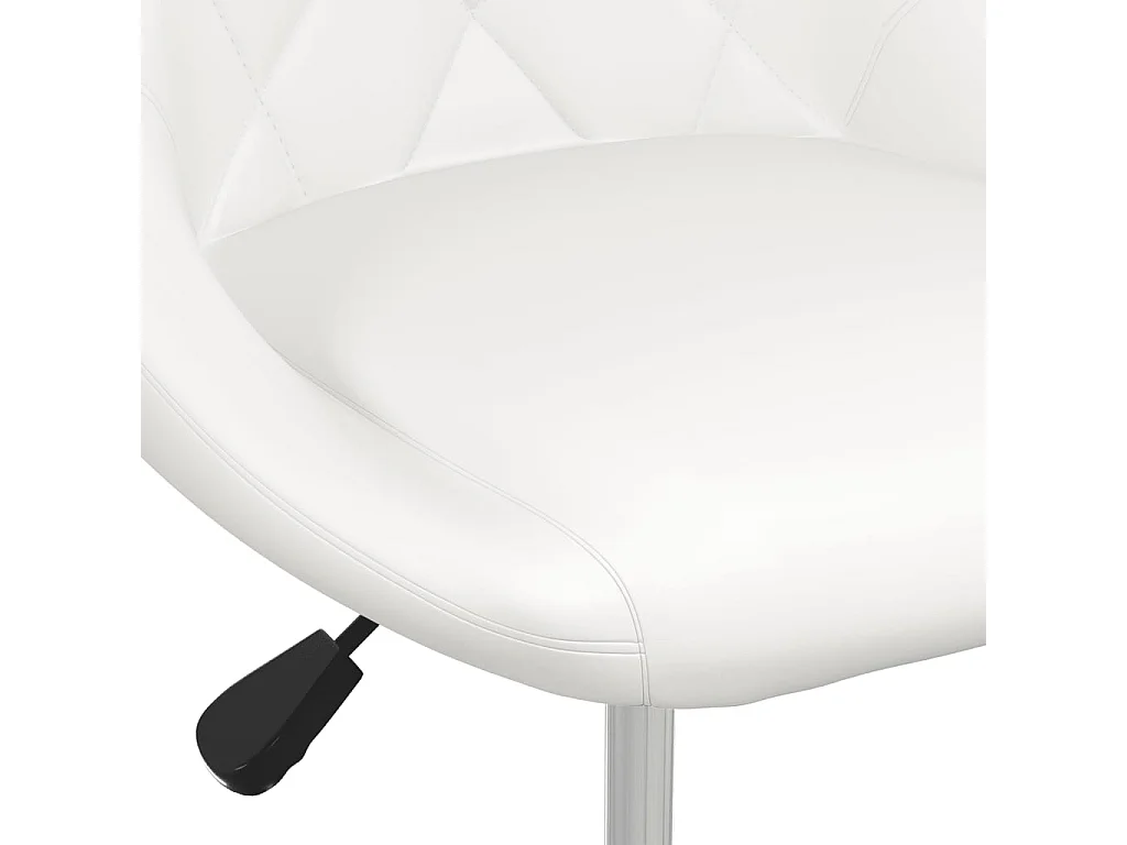 Chaises de salle à manger 6 pcs Blanc Similicuir 34