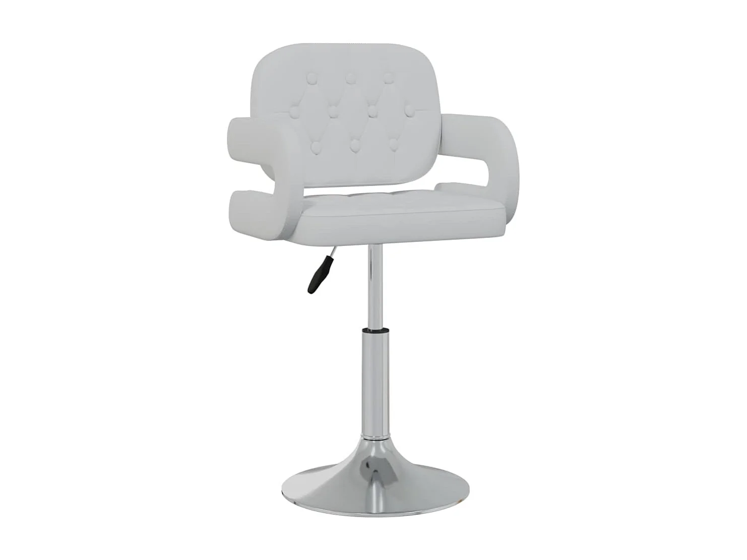 Chaises pivotantes de salle à manger 2 pcs Blanc Similicuir 18