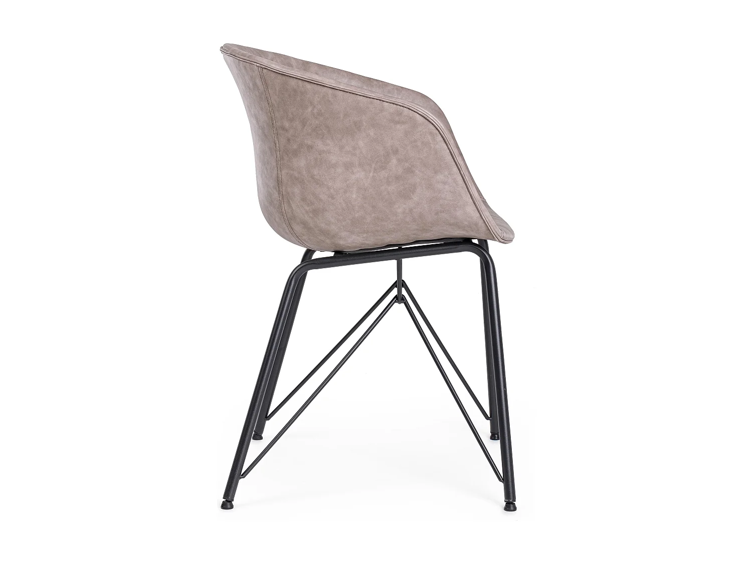 Warhol kunstleren stoel - vintage stijl-Kleur Beige