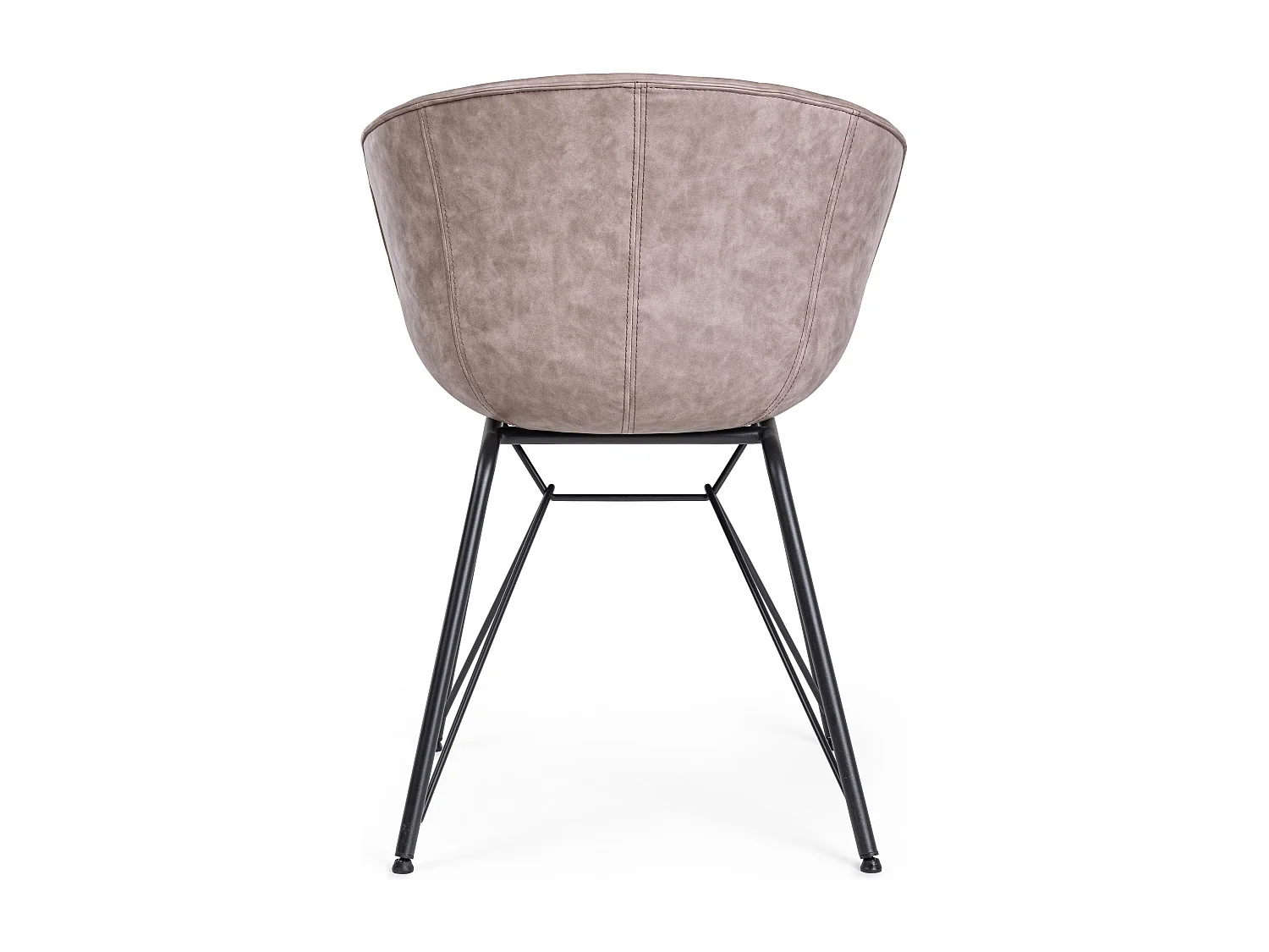 Warhol kunstleren stoel - vintage stijl-Kleur Beige