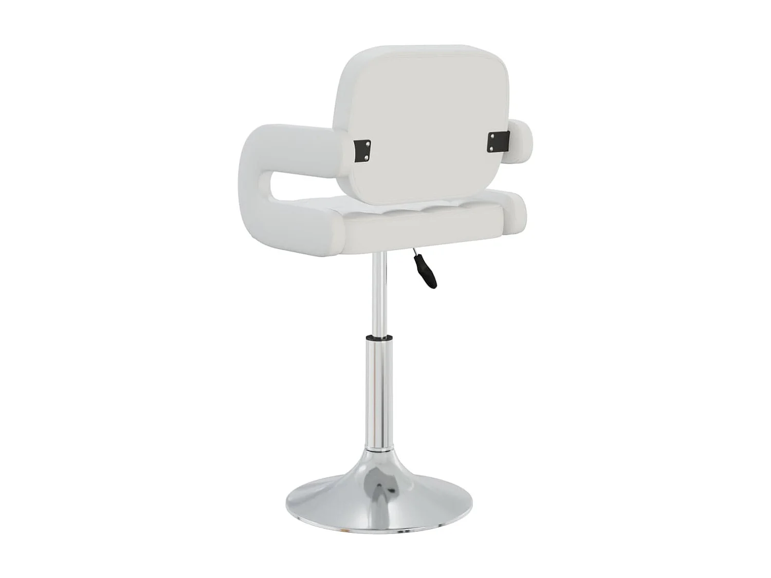 Chaises pivotantes de salle à manger 4 pcs Blanc Similicuir 13