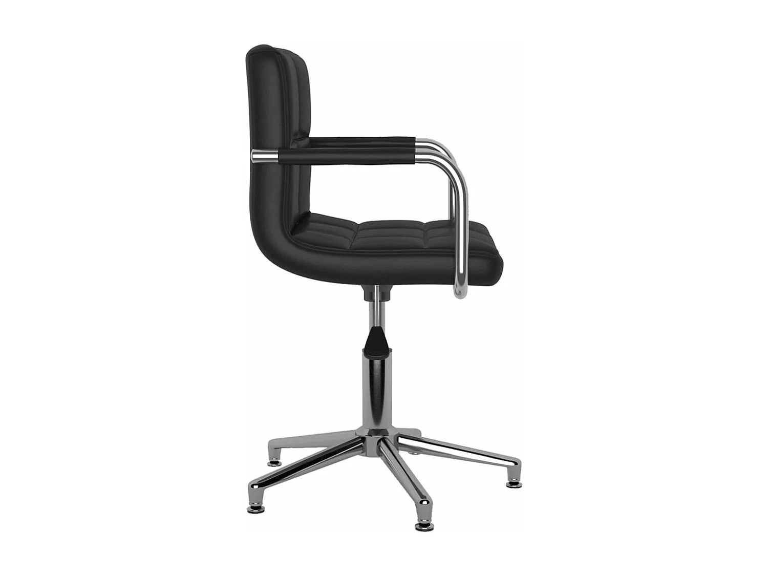 Chaises de salle à manger pivotantes 4 pcs Noir Similicuir 4
