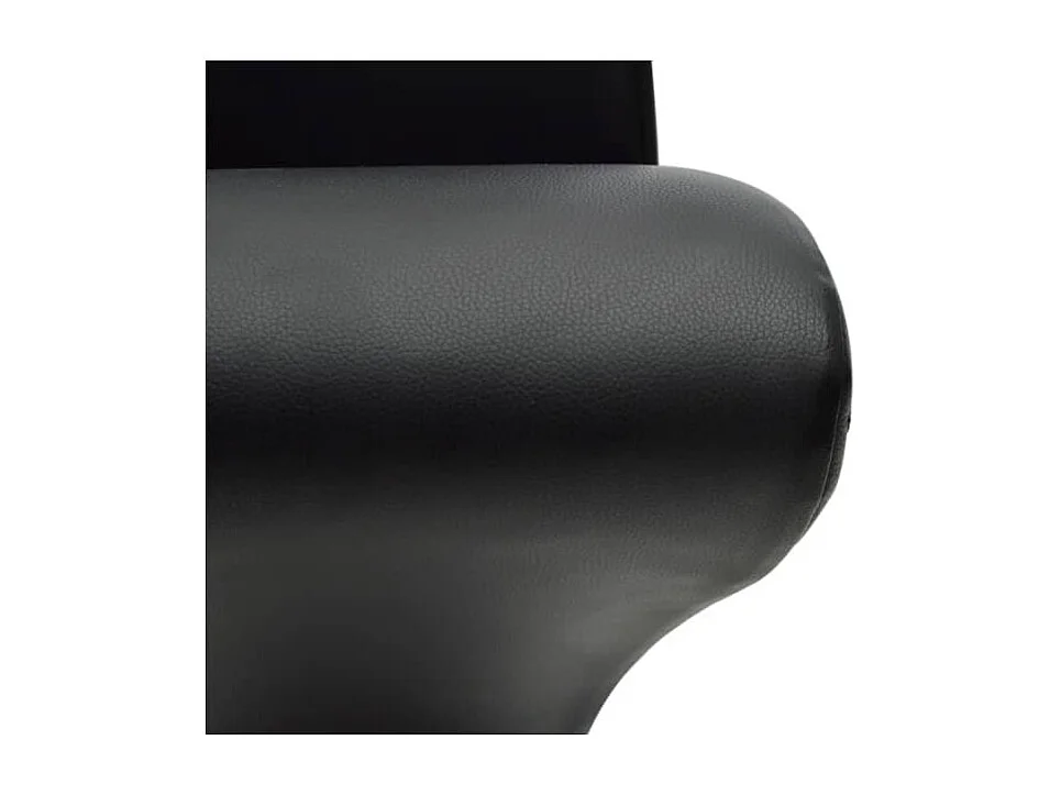 Cadeiras de jantar 6 pcs couro artificial preto