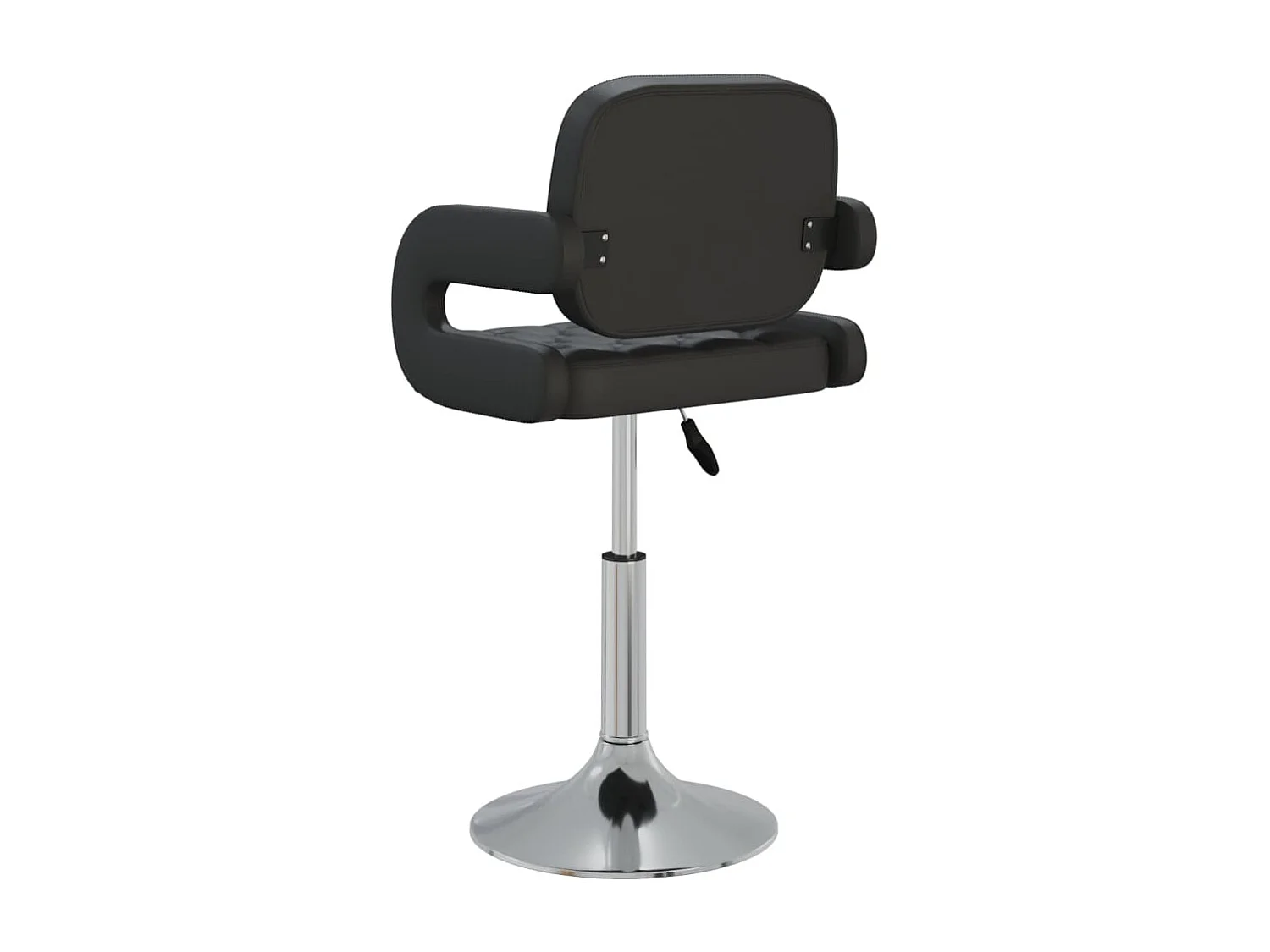 Chaises pivotantes de salle à manger 6 pcs Noir Similicuir 22