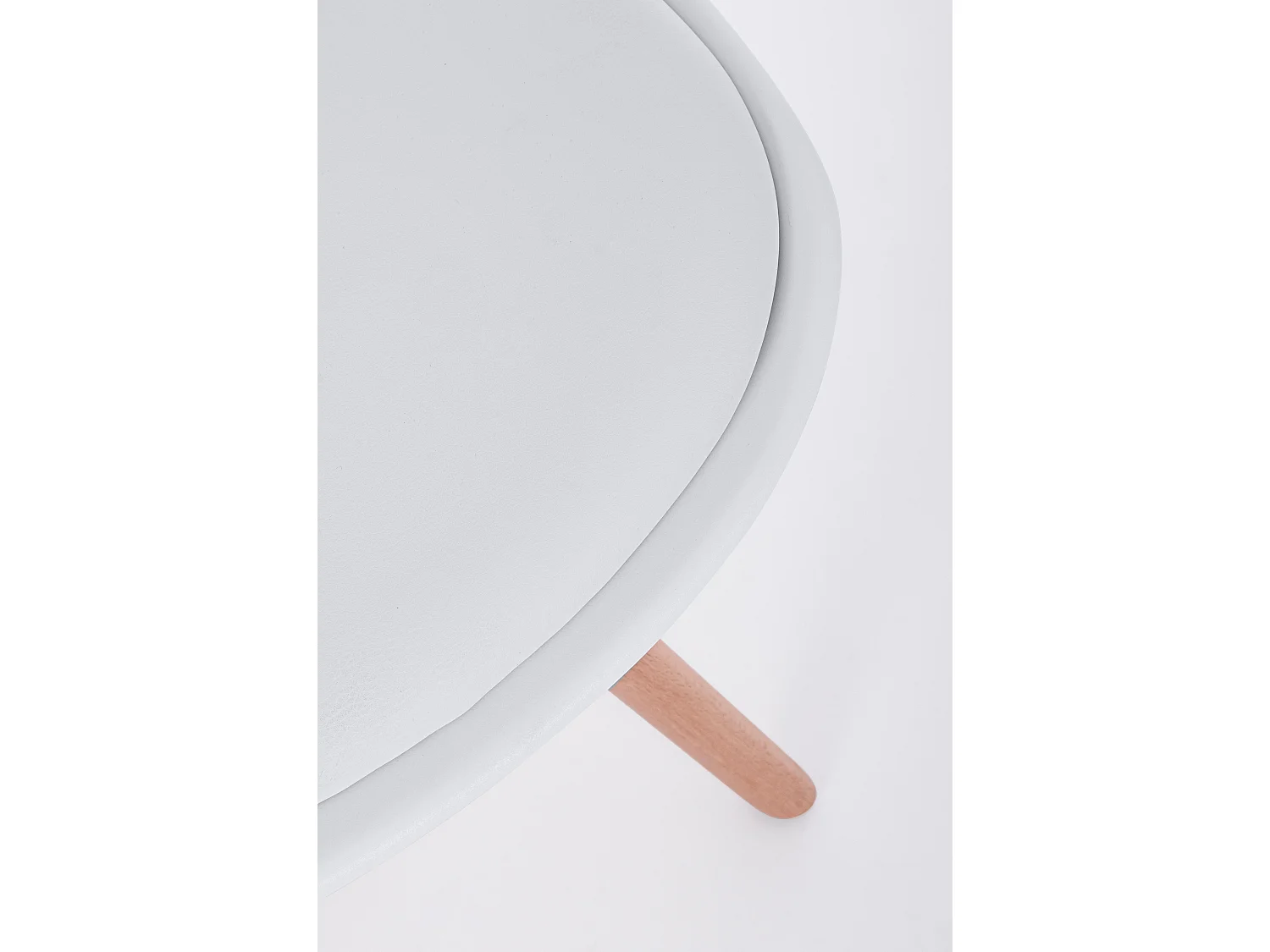 Lot de 4 chaises Teddy en bois de hêtre et simili cuir - Style scandinave intemporel-Couleur Blanc