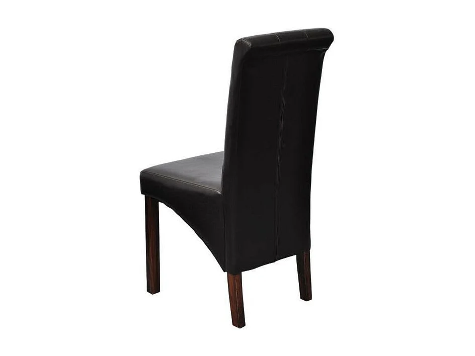 Chaises de salle à manger 6 pcs Noir Similicuir 4
