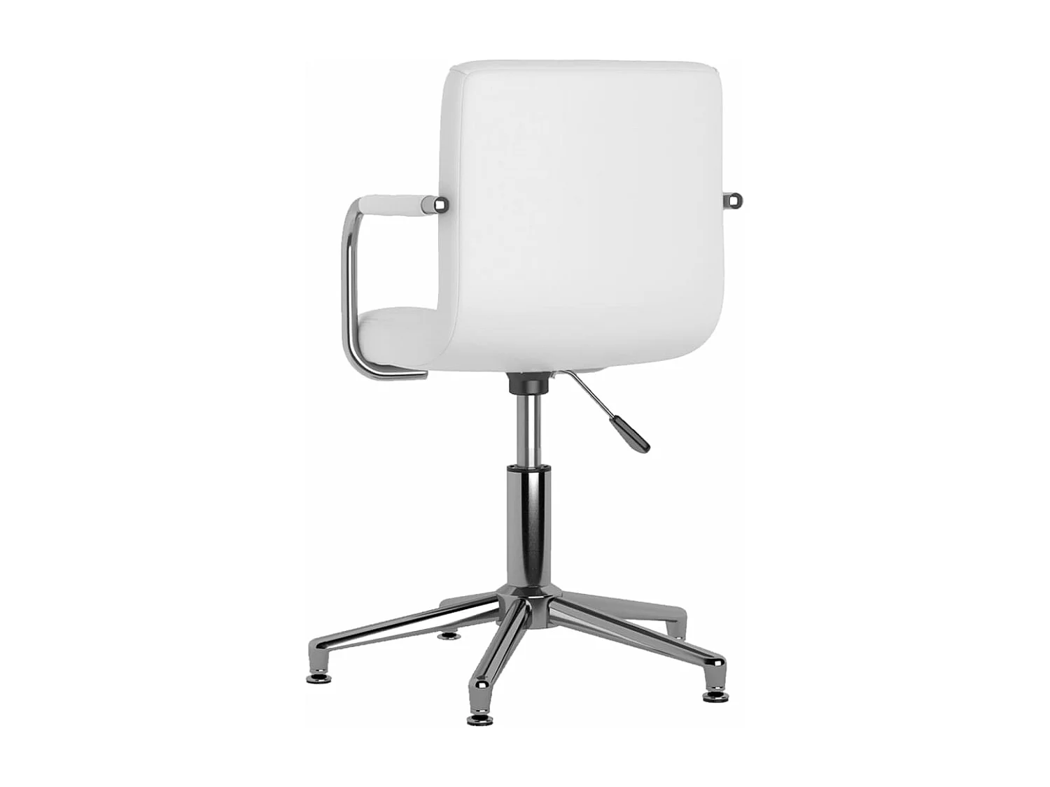 Chaises de salle à manger pivotantes 6 pcs Blanc Similicuir