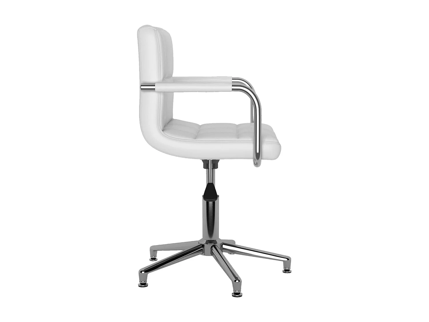 Chaises de salle à manger pivotantes 6 pcs Blanc Similicuir