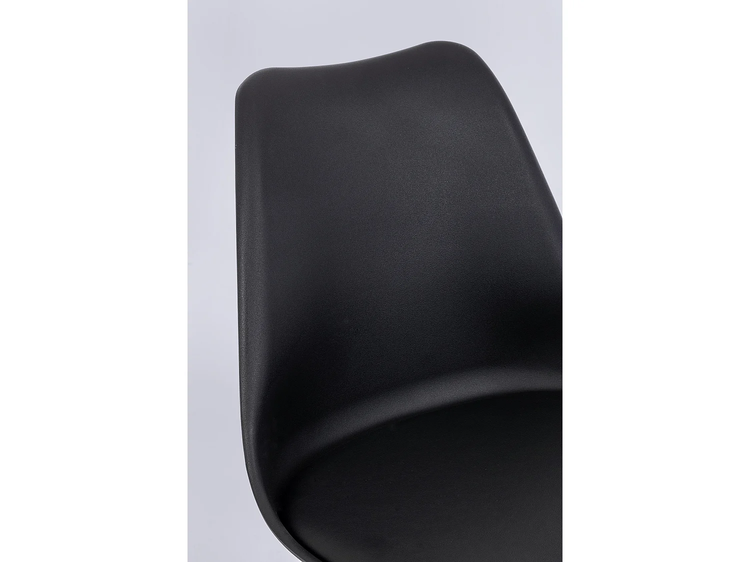 Lot de 4 chaises Teddy en bois de hêtre et simili cuir - Style scandinave intemporel-Couleur Noir