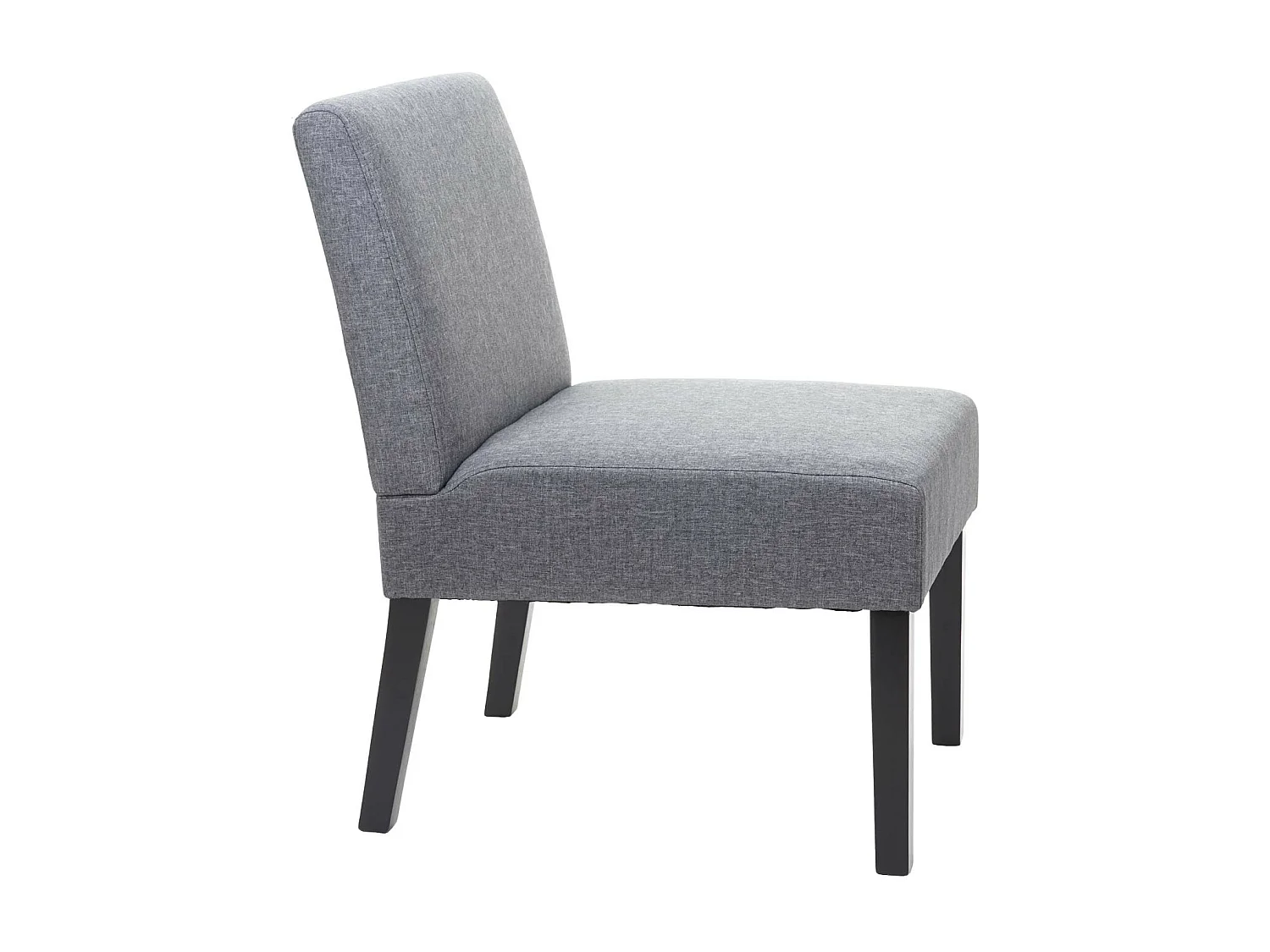 Lot de 2 chaises à manger en tissu gris foncé pieds en bois design simple siège extra long 04_0000395