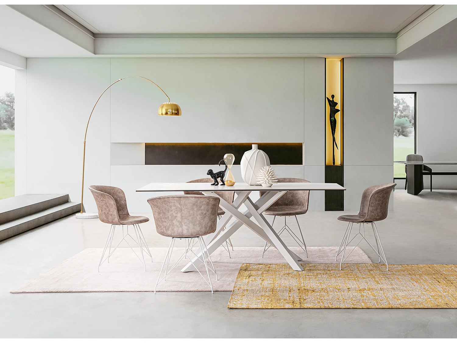 Lot de 2 chaises KUNA – Élégance minimaliste & confort au quotidien-Noir