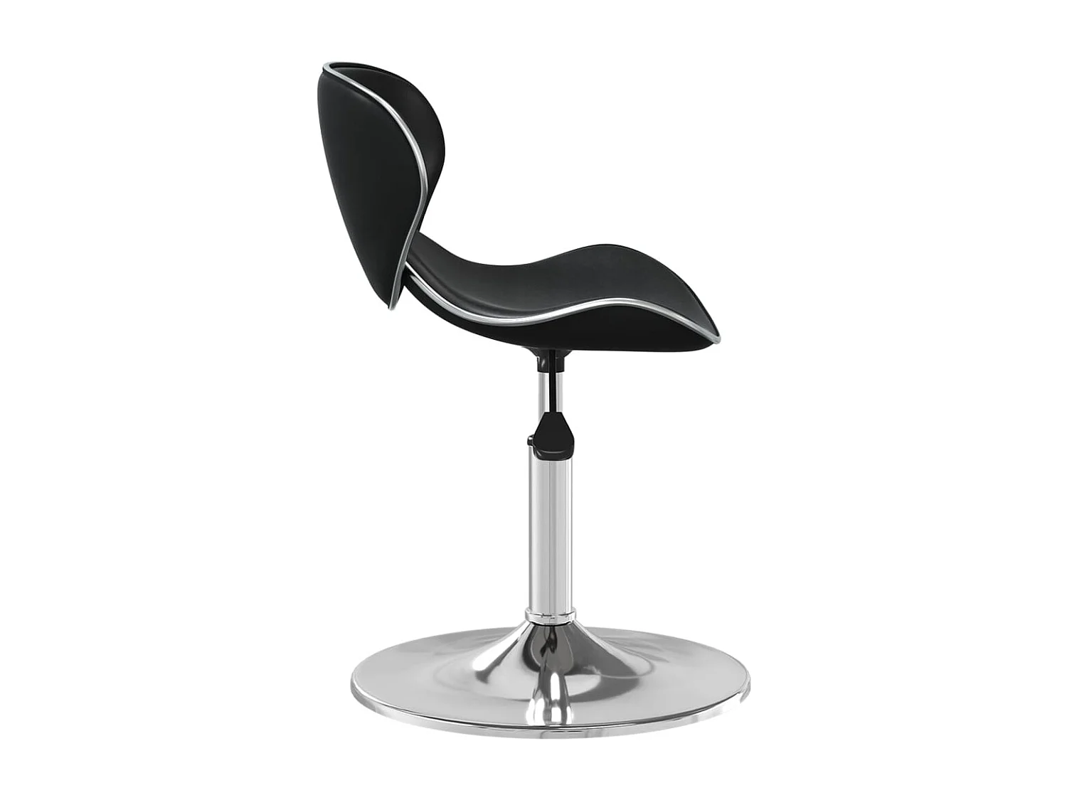 Chaise de salle à manger Noir Similicuir 9