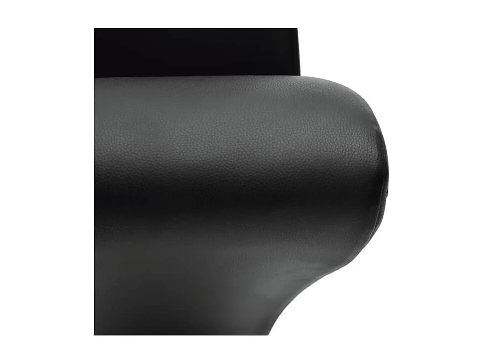 Eetkamerstoelen 4 st kunstleer zwart